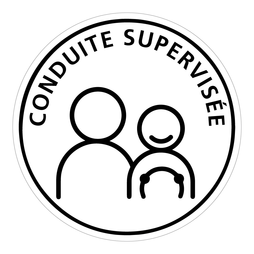 disque-autocollant-conduite-supervisee-voiture